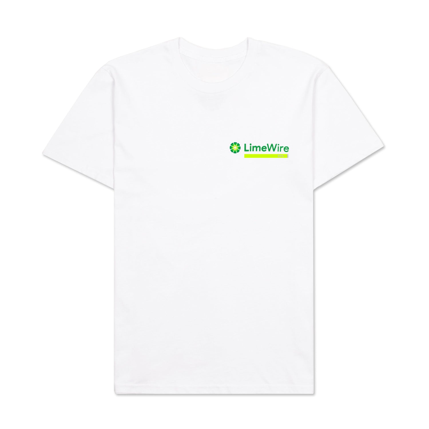 ファッションデザイナー Etavirp Logo T-Shirt White × Lime Green T