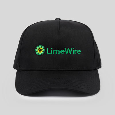 Black LimeWire Snapback Cap