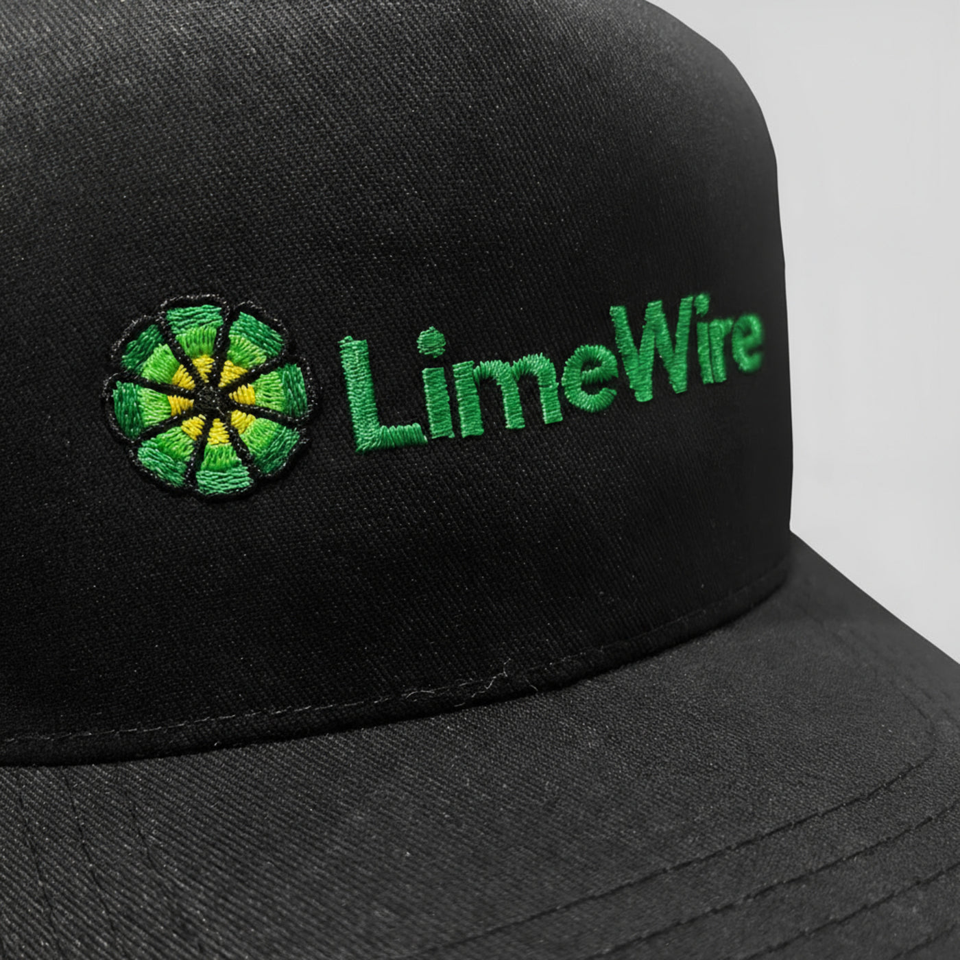 Black LimeWire Snapback Cap